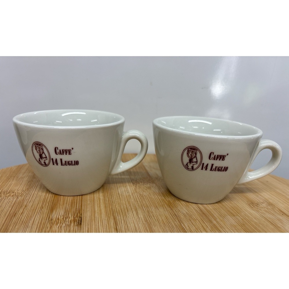 Rare Vintage Buffalo China Italian Ceramic Coffee/Latte‎ Cups Restaurant Ware